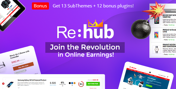 Rehub Comprehensive Review: The Rehub WordPress Theme 1 REHub - Price Comparison, Multi Vendor Marketplace Wordpress Theme